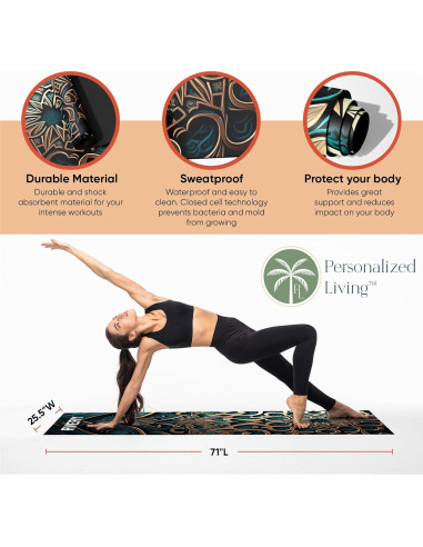 Alfombrilla de Yoga Personalizada Vivienda 180x65cm Antideslizante