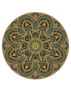 Alfombrilla de Yoga Redonda Knsbk 140cm Antideslizante 3.5mm