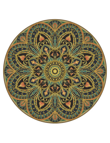 Alfombrilla de Yoga Redonda Knsbk 140cm Antideslizante 3.5mm