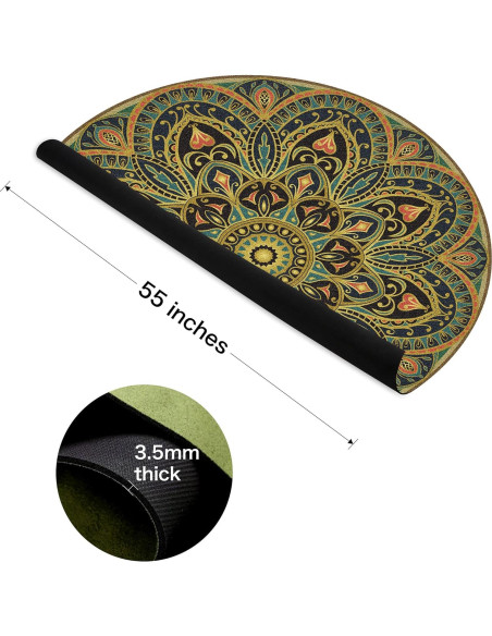 Alfombrilla de Yoga Redonda Knsbk 140cm Antideslizante 3.5mm