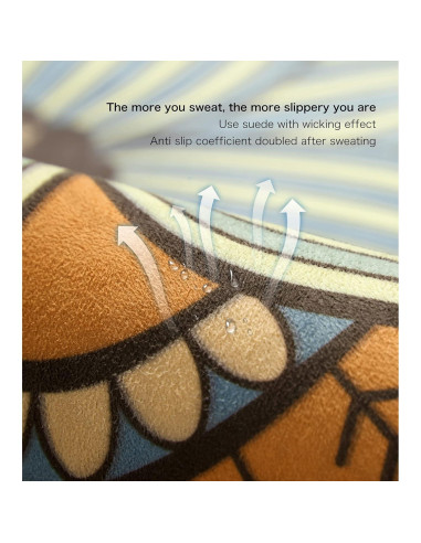 Alfombrilla de Yoga Redonda Knsbk 140cm Antideslizante 3.5mm