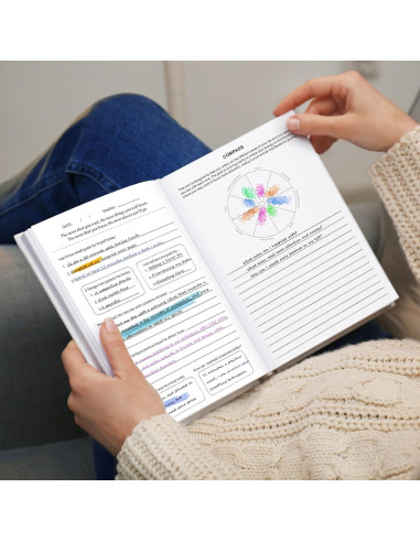 Diario de Manifestación 5 MINUTOS AL DÍA Beige 21.6x14.2 cm