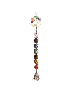 Adorno Colgante Árbol de la Vida 7 Chakras iSTONE 27.9 cm