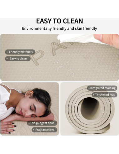 Alfombrilla de Yoga PAIDU Grande 182.88x91.44 cm Antideslizante