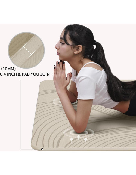 Alfombrilla de Yoga PAIDU Grande 182.88x91.44 cm Antideslizante