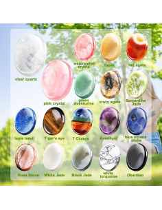 Piedras de Preocupación Fumete 18 Pcs para Alivio de Estrés 2