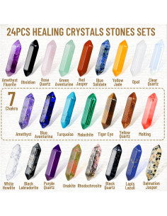 Juego de 24 Piezas de Cristales Sanadores Modacraft 2