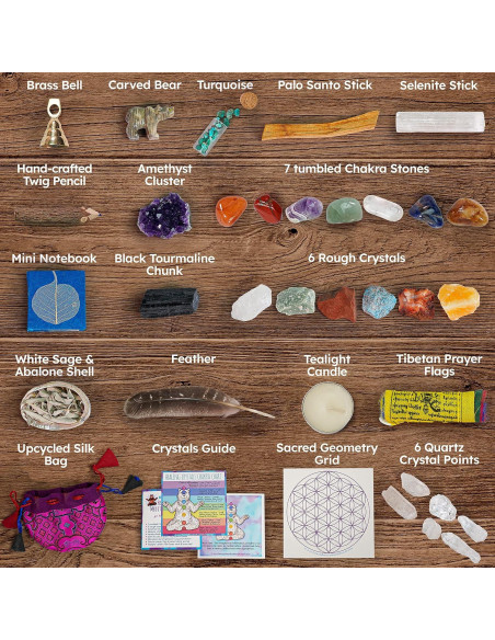 Kit de Altar y Meditación Dancing Bear 35 Piezas Cristales Kit de Altar y Meditación Dancing Bear 35 Piezas Cristales