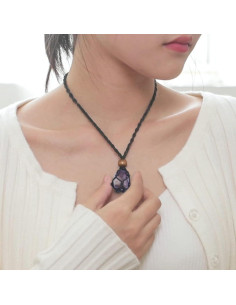 Collar de Cristales de Chakra SANSWL - Joyería Espiritual 7 Chakras 2