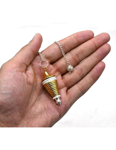 Péndulo de Metal Sanador Amazing Gemstones - Bobina Dura 5.08cm