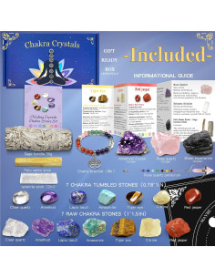 Kit de Cristales Sanadores Premium 23 Piezas - Chakra y Más 2