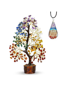 Árbol de Chakra PYOR 25-30 cm con Cristales Sanadores