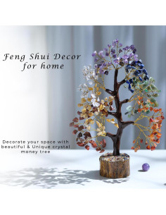 Árbol de Chakra PYOR 25-30 cm con Cristales Sanadores 2