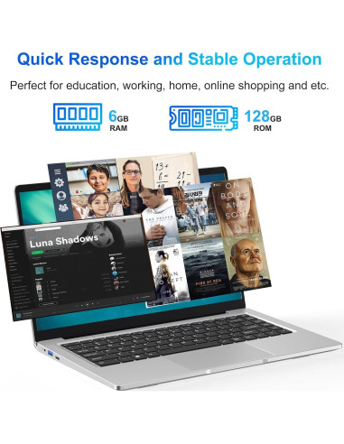 Laptop SAINTDISE 14.1" Celeron N4000 6GB 128GB SSD