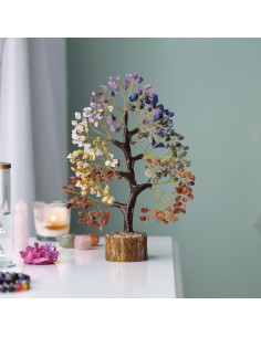 Árbol de Cristales de Chakra YATSKIA - 25 cm, Energía Positiva 2