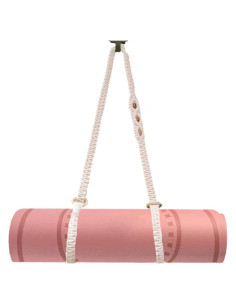 Correa de Yoga Tejida a Mano Kiido 180 cm Color Gris