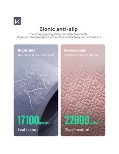 Esterilla de Yoga Extra Grande KEEP Rosa 190.5x119.4 cm Antideslizante 2