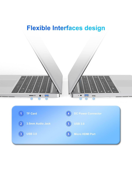 Laptop SAINTDISE 14.1" Celeron N4000 6GB 128GB SSD