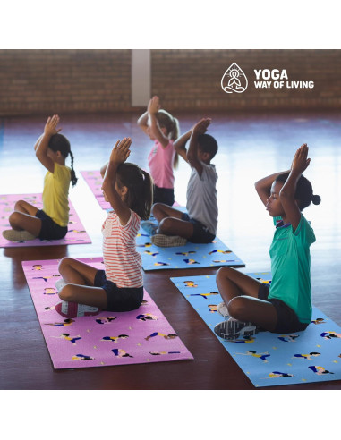 Esteras de Yoga para Niños YOGA WAY OF LIVING Rosa 162x61cm