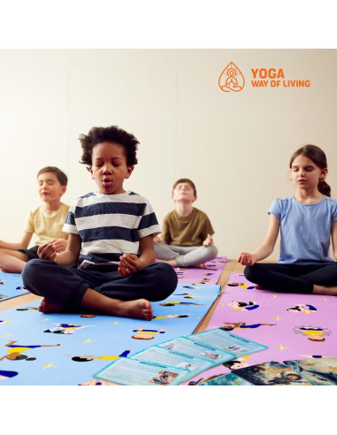 Esteras de Yoga para Niños YOGA WAY OF LIVING Rosa 162x61cm