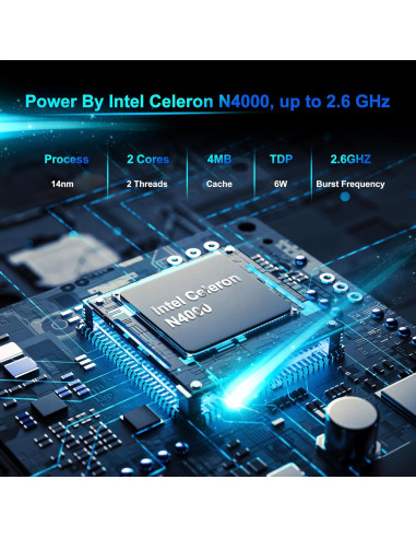 Laptop SAINTDISE 14.1" Celeron N4000 6GB 128GB SSD