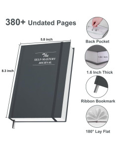 Diario de Autodisciplina Tuun Fuplan - 182 Días, Gris 2