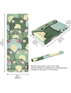 Alfombrilla de Yoga Antideslizante GOODOLD 180x66cm con Bolsa 2