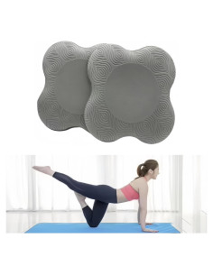 Protectores de Rodillas Kenhihi para Yoga - Almohadillas TPE Grises