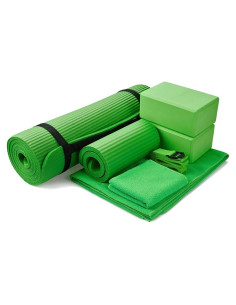 Conjunto de Yoga 7 Piezas BalanceFrom - Esterilla, Bloques y Toallas