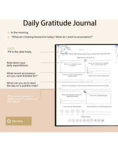 Diario de Gratitud Carta Lusso Negro - Escritura Reflexiva Guiada 2