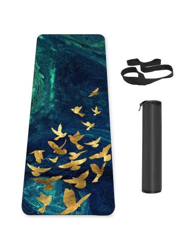 Alfombrilla de Yoga Antideslizante Knsbk 183x61cm 6mm Verde