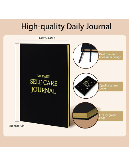 Diario de Gratitud Carta Lusso Negro - Escritura Reflexiva Guiada Diario de Gratitud Carta Lusso Negro - Escritura Reflexiva Guiada