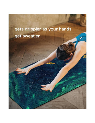 Alfombrilla de Yoga Antideslizante Knsbk 183x61cm 6mm Verde