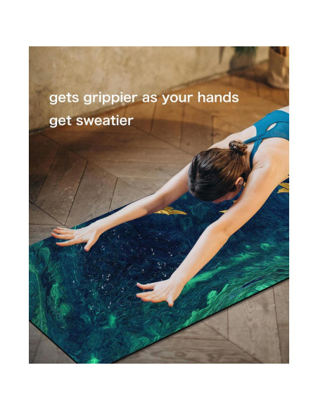Alfombrilla de Yoga Antideslizante Knsbk 183x61cm 6mm Verde