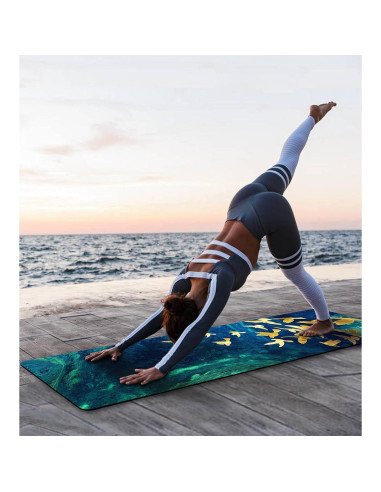 Alfombrilla de Yoga Antideslizante Knsbk 183x61cm 6mm Verde