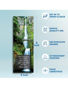 Tarjetas de Mindfulness Livin Harmony 72 Piezas - Citas Inspiradoras 2