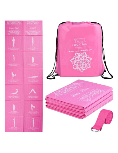 Esterilla de Yoga Plegable RUILIXIN Antideslizante 172.72x60.96cm