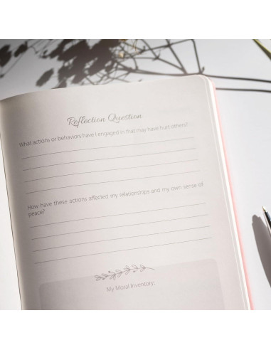 Diario Cristiano Guiado Armonía Divina Rosa 12 Semanas