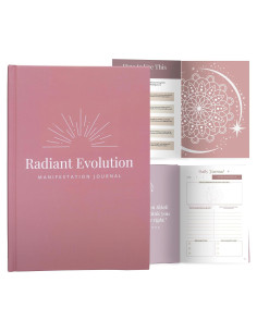 Diario de Manifestación Evolución Radiante A5 Malva 12 Semanas