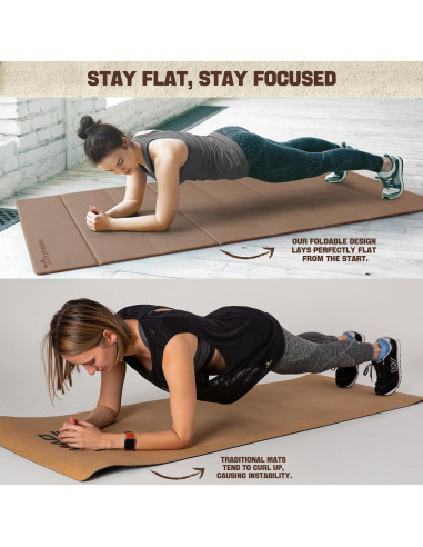 Alfombrilla de Yoga Plegable Orphesion 175x60cm Antideslizante