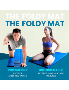 Alfombrilla de Yoga Plegable THE FOLDY MAT Azul 173x61 cm 2