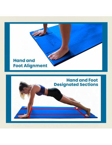 Alfombrilla de Yoga Plegable THE FOLDY MAT Azul 173x61 cm