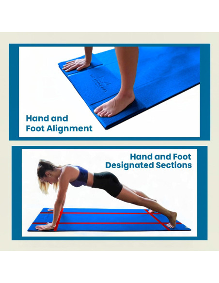 Alfombrilla de Yoga Plegable THE FOLDY MAT Azul 173x61 cm