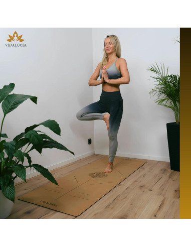 Alfombrilla de Yoga Extra Grande Vidalucia - Corcho Natural 183x66cm