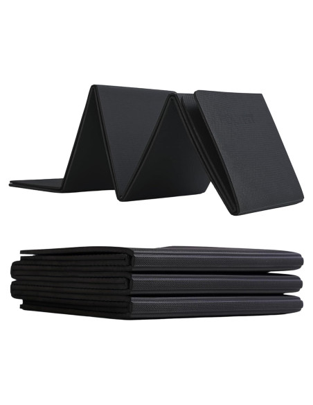 Colchoneta de Yoga Plegable Polyfit 7mm Antideslizante Negra