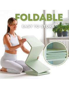 Colchoneta de Yoga Plegable Polyfit 7mm Antideslizante Negra 2