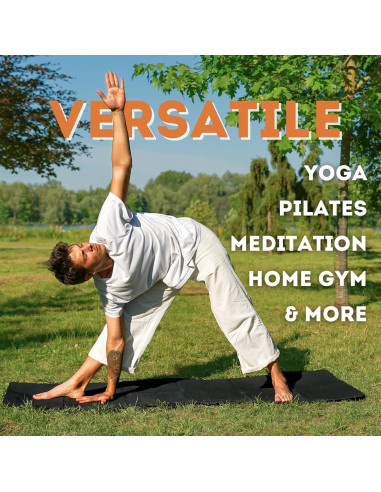 Colchoneta de Yoga Plegable Polyfit 7mm Antideslizante Negra