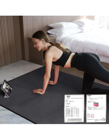 Alfombrilla de Yoga Hatha Yoga TPE Extra Gruesa 183x122 cm