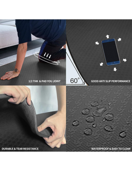 Alfombrilla de Yoga Hatha Yoga TPE Extra Gruesa 183x122 cm Alfombrilla de Yoga Hatha Yoga TPE Extra Gruesa 183x122 cm