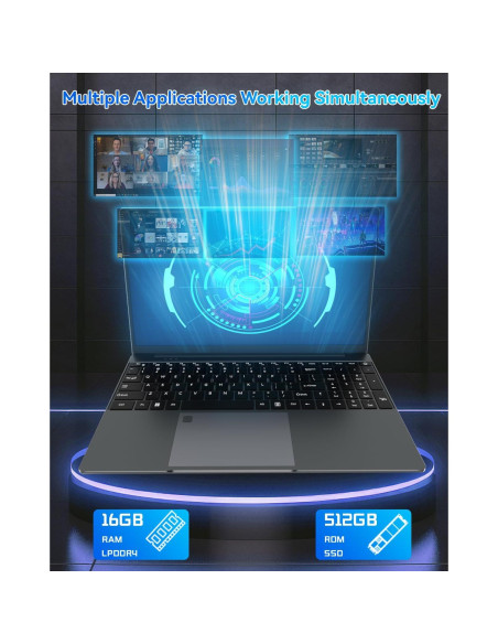 Laptop SAINTDISE 15.6" Celeron N5095 16GB RAM 512GB SSD